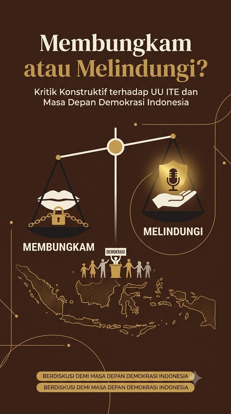Membungkam atau Melindungi? Kritik Konstruktif terhadap UU ITE dan Masa Depan Demokrasi Indonesia