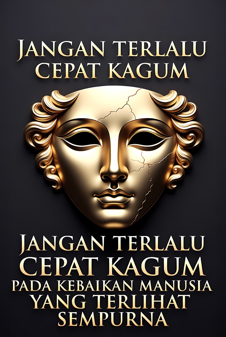 JANGAN TERLALU CEPAT KAGUM PADA KEBAIKAN MANUSIA YANG TERLIHAT SEMPURNA